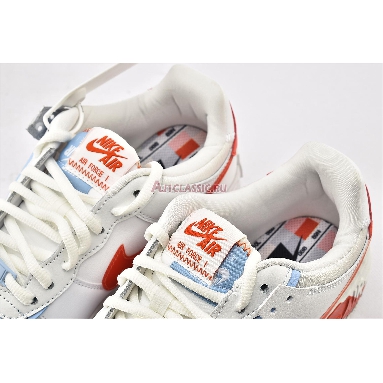 Nike Wmns Air Force 1 Shadow SE Team Orange Blue CQ9503-100 Summit White/Summit White/Team Orange Sneakers