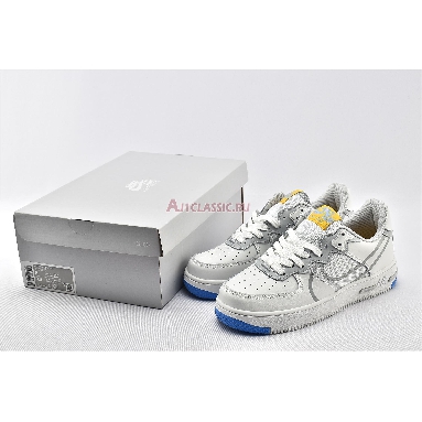 Nike Air Force 1 React Smoke Grey Gold CT1020-100 White/Light Smoke Grey/University Gold Sneakers