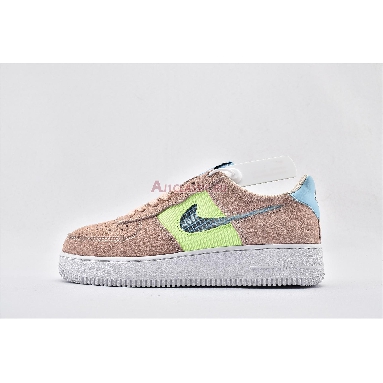Nike Air Force 1 Low Cut Out Pink CJ1647-600 Washed Coral/Ghost Green-Black-Oracle Aqua Sneakers