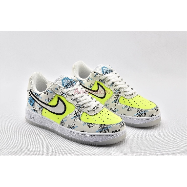Nike Air Force 1 Low Worldwide Pack DA1343-117 White/White-Volt-Blue Fury Sneakers