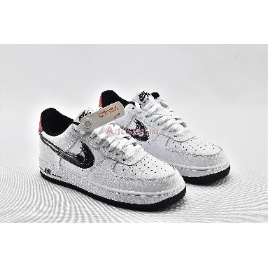 Nike Air Force 1 Low Brushstroke Swoosh - White DA4657-100 White/University Red/Black Sneakers