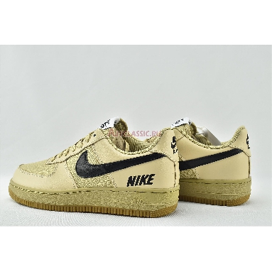 Nike Air Force 1 Low LV8 Gore-Tex BG Gold CQ4215-700 Team Gold/White/Black/Gum Med Brown Sneakers