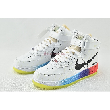 Nike Air Force 1 High 07 Vintage Have A Good Game DC2112-192 White/White-Bright Crimson-Black Sneakers