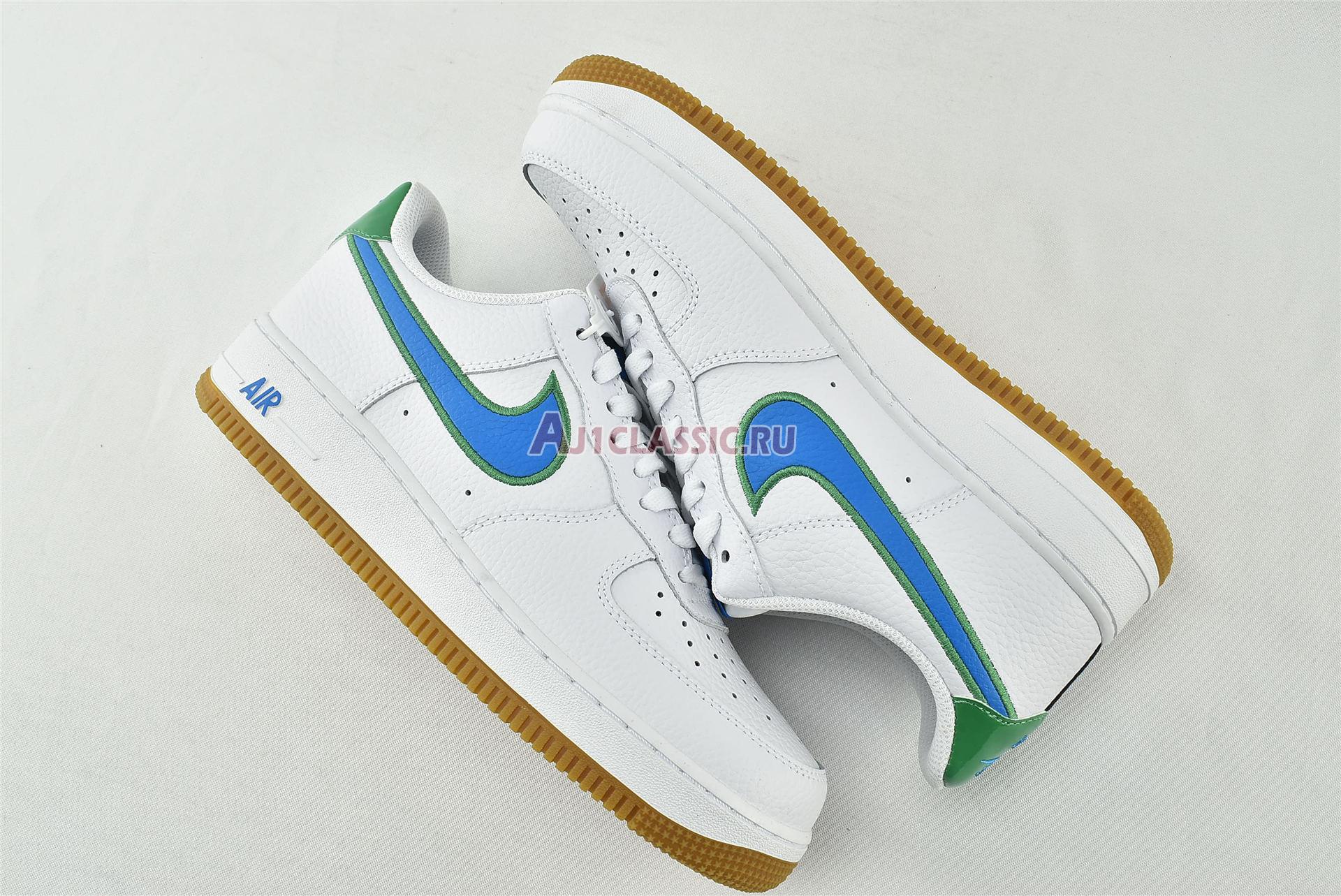 Nike Air Force 1 Low "White Bright Blue Green" DA4660-100