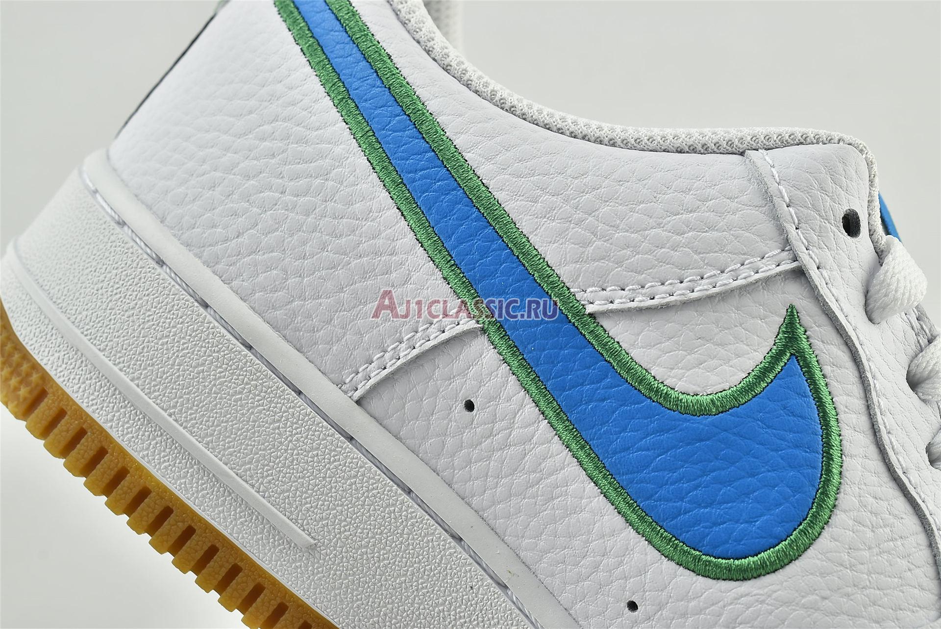 Nike Air Force 1 Low "White Bright Blue Green" DA4660-100