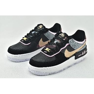 Nike Wmns Air Force 1 Shadow Black Light Arctic Pink CU5315-001 Black/Light Arctic Pink/Claystone Red/Metallic Red Bronze Sneakers