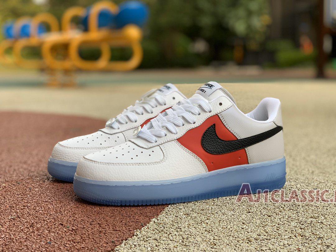 Nike Air Force 1 07 LV8 EMB "Icy Soles - University Red" CT2295-110