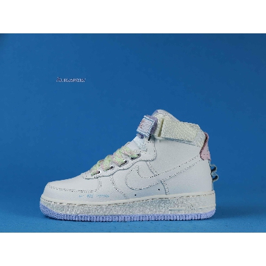 Nike Air Force 1 High Utility Force is Female CQ4810-111 White/Pink/Purple/Green/Sail Sneakers