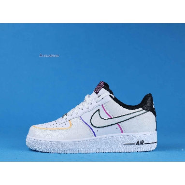 Nike Air Force 1 Low Day of the Dead CT1138-100 White/White/Black/Kinetic Green Sneakers