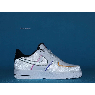 Nike Air Force 1 Low Day of the Dead CT1138-100 White/White/Black/Kinetic Green Sneakers