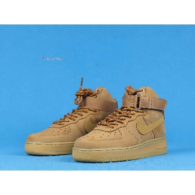 Nike Air Force 1 High Flax 2019 CJ9178-200 Flax/Wheat-Gum Light Brown-Black Sneakers