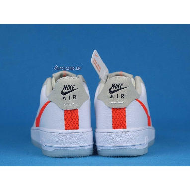 Nike Air Force 1 Low Orange Swoosh CD0888-100 White/Grey/Orange Sneakers