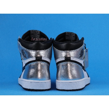 Air Jordan 1 Retro High OG Silver Toe CD0461-001 Black/Metallic Silver/White/Black Sneakers