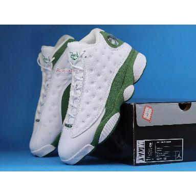 Air Jordan 13 Retro Ray Allen PE 414571-125 White/Clover/Green Sneakers