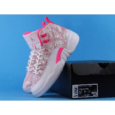 Air Jordan 12 Retro GS Arctic Pink 510815-101 White/Arctic Punch/Hyper Pink Sneakers