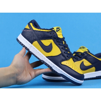 Nike Dunk Low Michigan 2021 DD1391-700 Varsity Maize/Midnight Navy/White Sneakers
