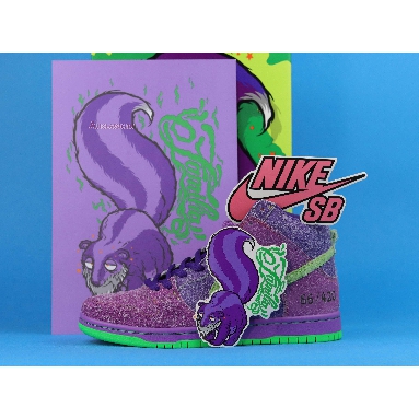 Nike Dunk High Pro SB Reverse Skunk CW9971-500 Purple/Green/Orange Sneakers