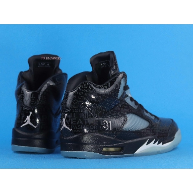 Air Jordan 5 Retro DB Doernbecher 633068-010 Black/White-Black Sneakers