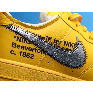 Off-White x Nike Air Force 1 Low Lemonade DD1876-700 University Gold/Metallic Silver Sneakers
