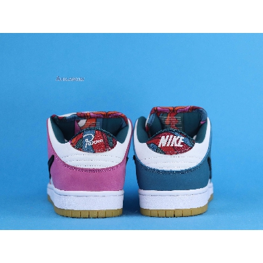 Parra x Nike SB Dunk Low DH7695-100 Fire Pink/Gym Red-Mocha-White-Royal Blue-Black Sneakers