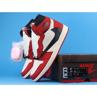 Travis Scott x Air Jordan 1 Retro High OG Chicago CD4487-100-4 White/Black-Varsity Red Sneakers