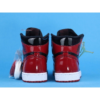 Air Jordan 1 Retro High OG Patent Bred 555088-063 Black/White/Varsity Red Sneakers