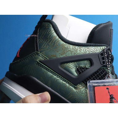 Air Jordan 4 Retro Green Laser CW0897-101 Electric Green/Red-Black Vert Electric/Rpro/Noir Sneakers