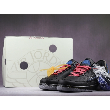 Off-White x Air Jordan 2 Retro Low SP Black Varsity Royal DJ4375-004 Black/Varsity Royal Sneakers