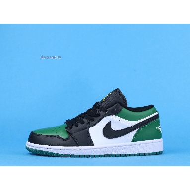 Air Jordan 1 Low Green Toe 553558-371 Noble Green/Pollen/White/Black Sneakers