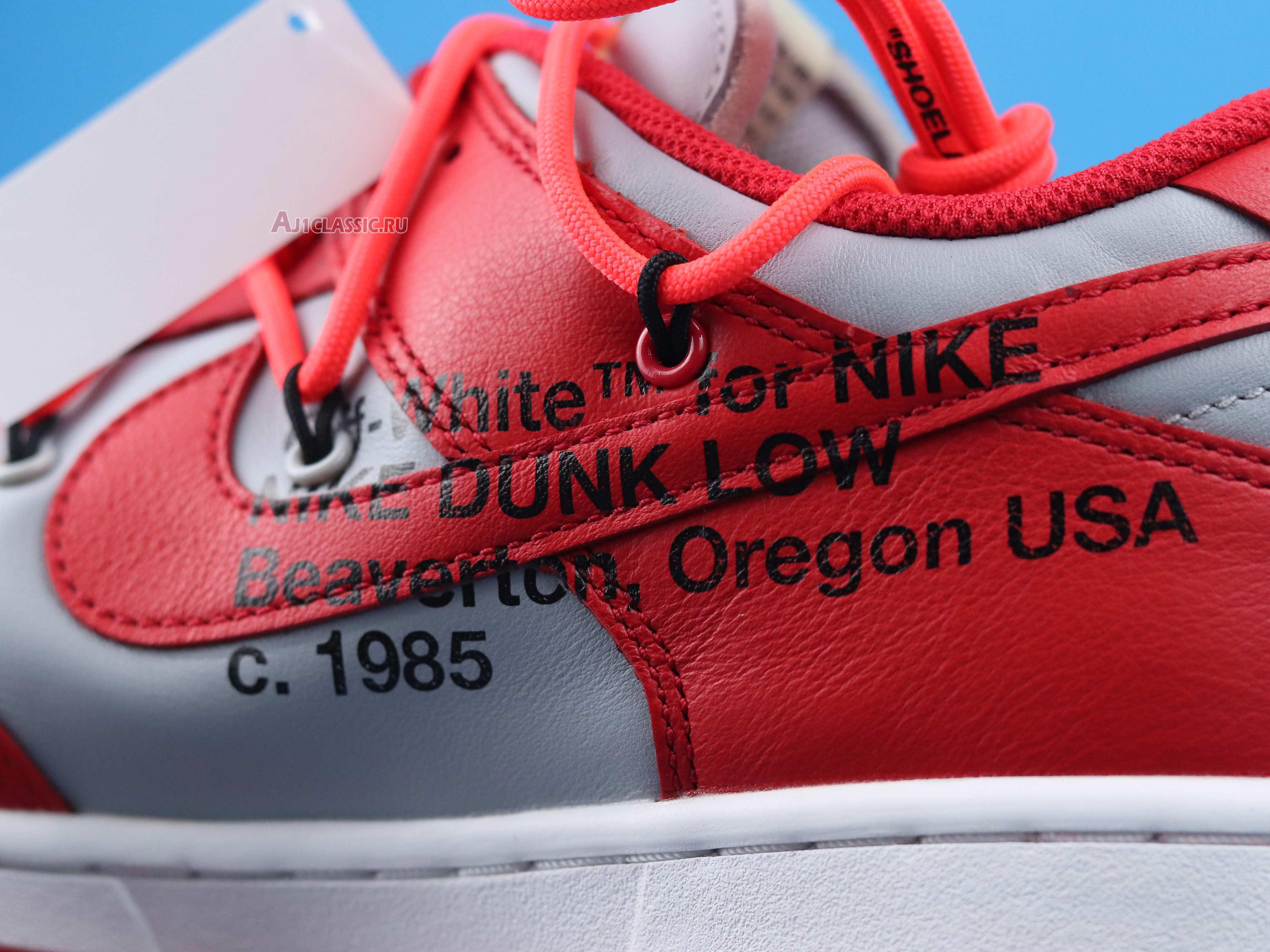 Off-White x Nike Dunk Low "University Red" CT0856-600-02