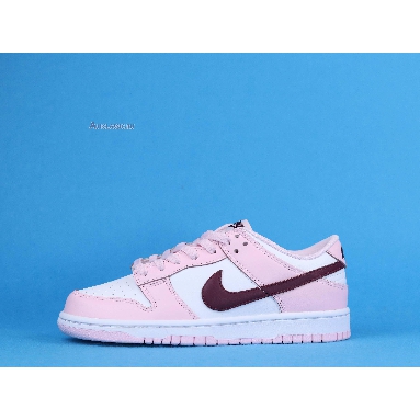 Nike Dunk Low GS Pink Foam CW1590-601 Pink Foam /Dark Beetroot/White Sneakers