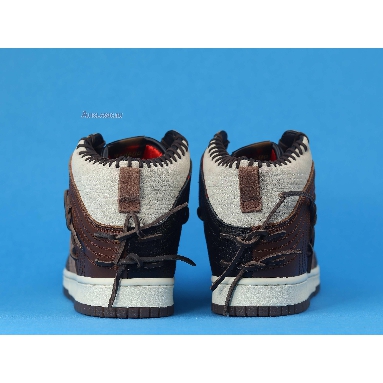 Bodega x Nike Dunk High Legend CZ8125-200 Fauna Brown/Rustic/Velvet Brown/Multi-Color Sneakers