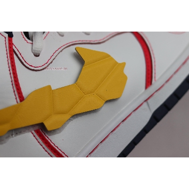 Gundam x Nike Dunk High SB Project Unicorn - RX-0 DH7717-100 White/Amarillo/Red-Yellow Sneakers