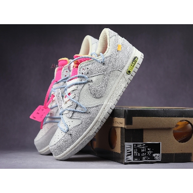 Off-White x Nike Dunk Low Lot 38 of 50 DJ0950-113 Sail/Neutral Grey/Psychic Blue Sneakers