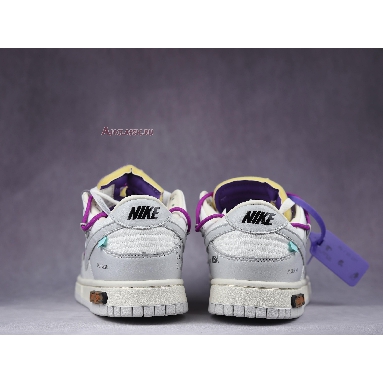 Off-White x Nike Dunk Low Lot 28 of 50 DM1602-111 Sail/Neutral Grey/Hyper Violet-Purple Sneakers