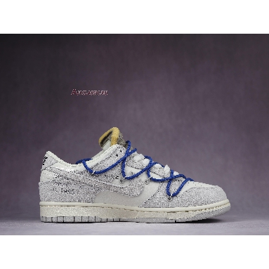 Off-White x Nike Dunk Low Lot 32 of 50 DJ0950-104 Sail/Neutral Grey/Racer Blue Sneakers