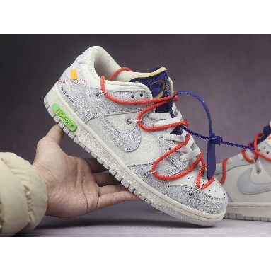 Off-White x Nike Dunk Low Lot 13 of 50 DJ0950-110 Sail/Neutral Grey/Habanero Red Sneakers