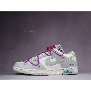 Off-White x Nike Dunk Low Lot 45 of 50 DM1602-101 Sail/Neutral Grey/Magenta Sneakers