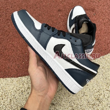 Air Jordan 1 Low Dark Teal 553558-411 White/Dark Teal-Black Sneakers