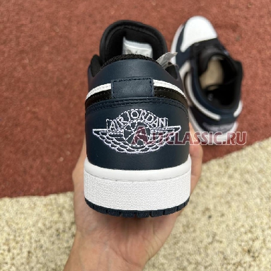 Air Jordan 1 Low Dark Teal 553558-411 White/Dark Teal-Black Sneakers