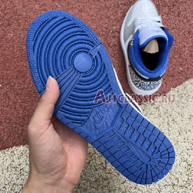 Air Jordan 1 Low True Blue DM1199-140 White/Black-Cement Grey-Dark Marina Blue Sneakers