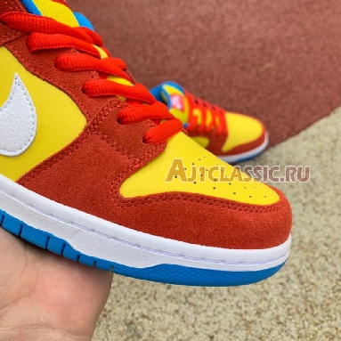 Nike Dunk Low SB Bart Simpson BQ6817-602 Habanero Red/White/Blue Hero Sneakers