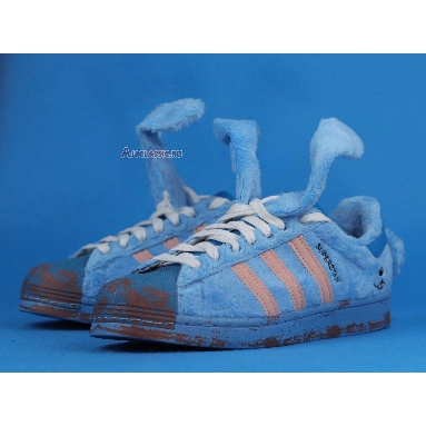 Melting Sadness x Adidas Superstar Bunny FZ5253 Joy Blue/Glow Pink/Craft Blue Sneakers