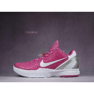 Nike Zoom Kobe 6 Protro Think Pink CW2190-600 Pinkfire/Metallic Silver/White Sneakers