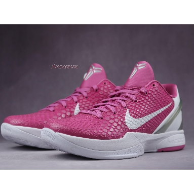 Nike Zoom Kobe 6 Protro Think Pink CW2190-600 Pinkfire/Metallic Silver/White Sneakers