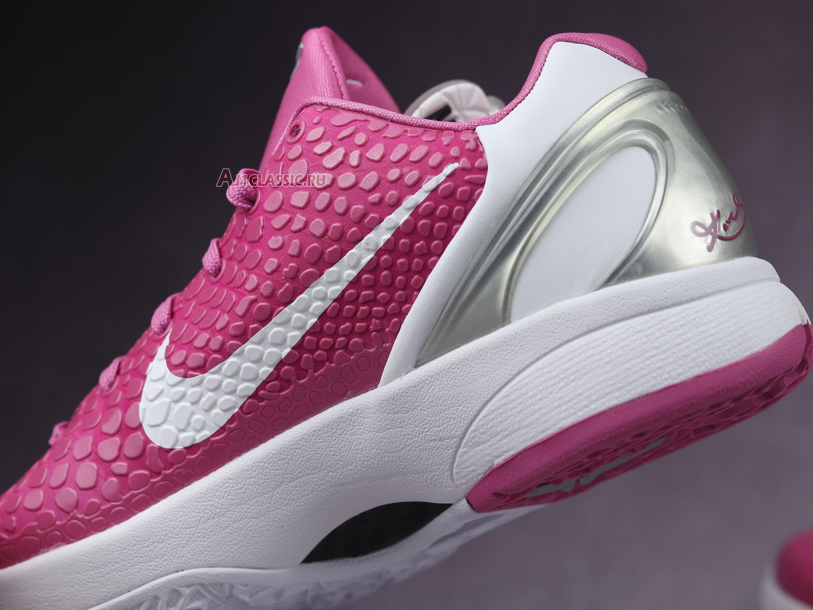 Nike Zoom pink kobes shoes Kobe 6 Protro Think Pink CW2190-600 Pinkfire/Metallic