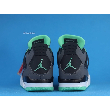Air Jordan 4 Retro Green Glow 308497-033 Drk Grey/Grn Glw-Cmnt Grey-Blk Sneakers