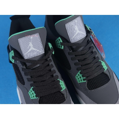 Air Jordan 4 Retro Green Glow 308497-033 Drk Grey/Grn Glw-Cmnt Grey-Blk Sneakers
