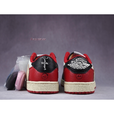 Fragment Design x Travis Scott x Air Jordan 1 Retro Low Red DM7866-140-02 Sail/Black-Red /White Sneakers