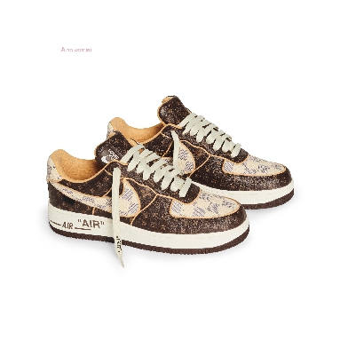 Nike x Louis Vuitton Air Force 1 Low Brown Checkerboard NAF1LV-04 Brown/White/Gold (Includes Orange Box) Sneakers